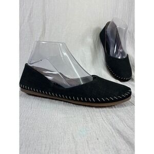 Kelly & Katie Black Leather Ballet Flats Women's Size 8.5M Casual Business Shoes